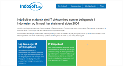 Desktop Screenshot of indosoft.dk