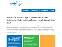 Tablet Screenshot of indosoft.dk